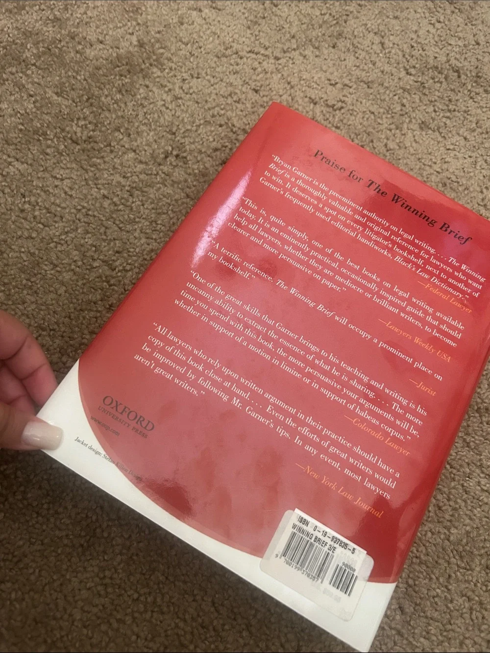 The Winning Brief - Red Hardcover Book by